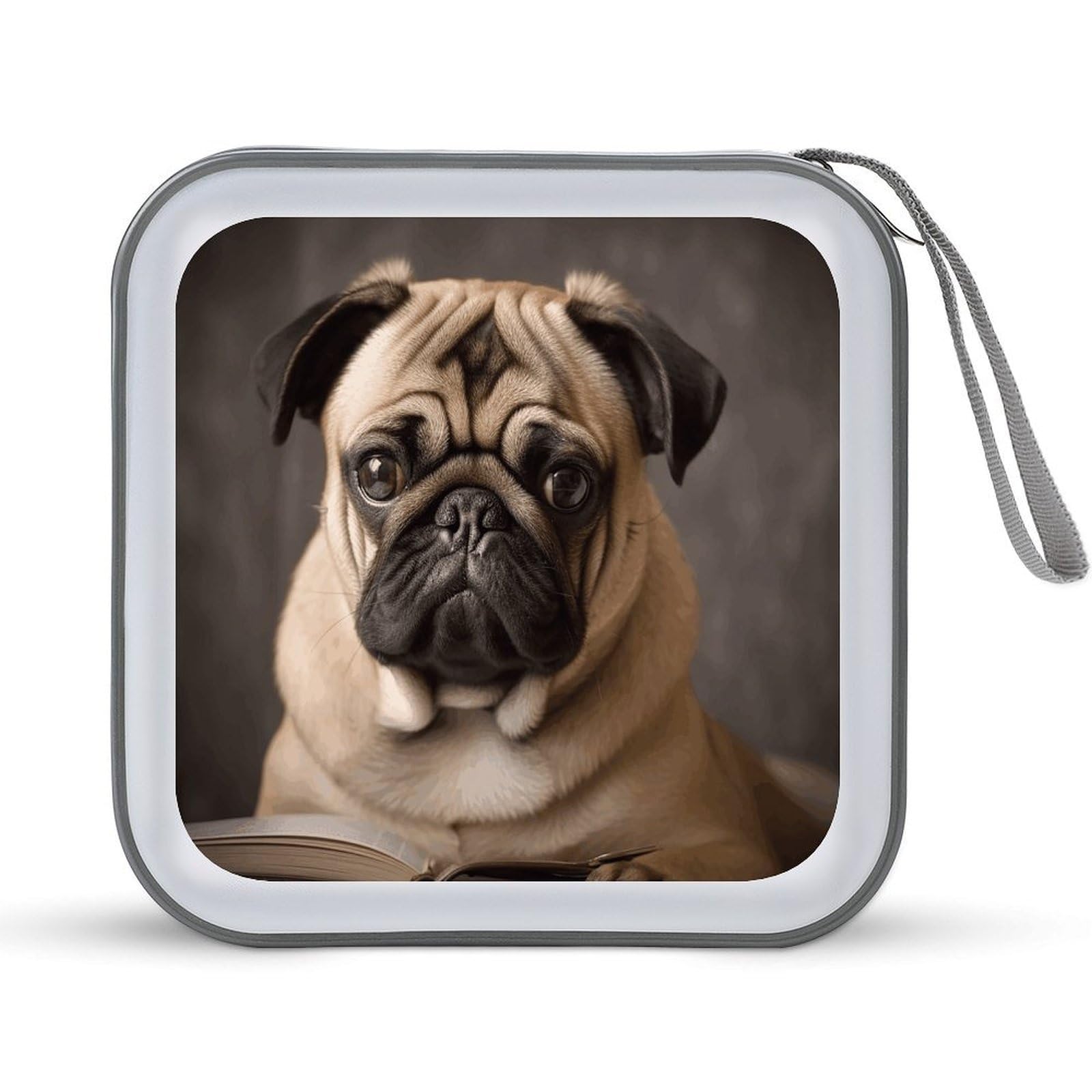 VstaDank - Animal CD Case with Dog Design and DVD Portable Storage for Carrying Folders, Large Capacity Storage for DVD Discs, Large Capacity