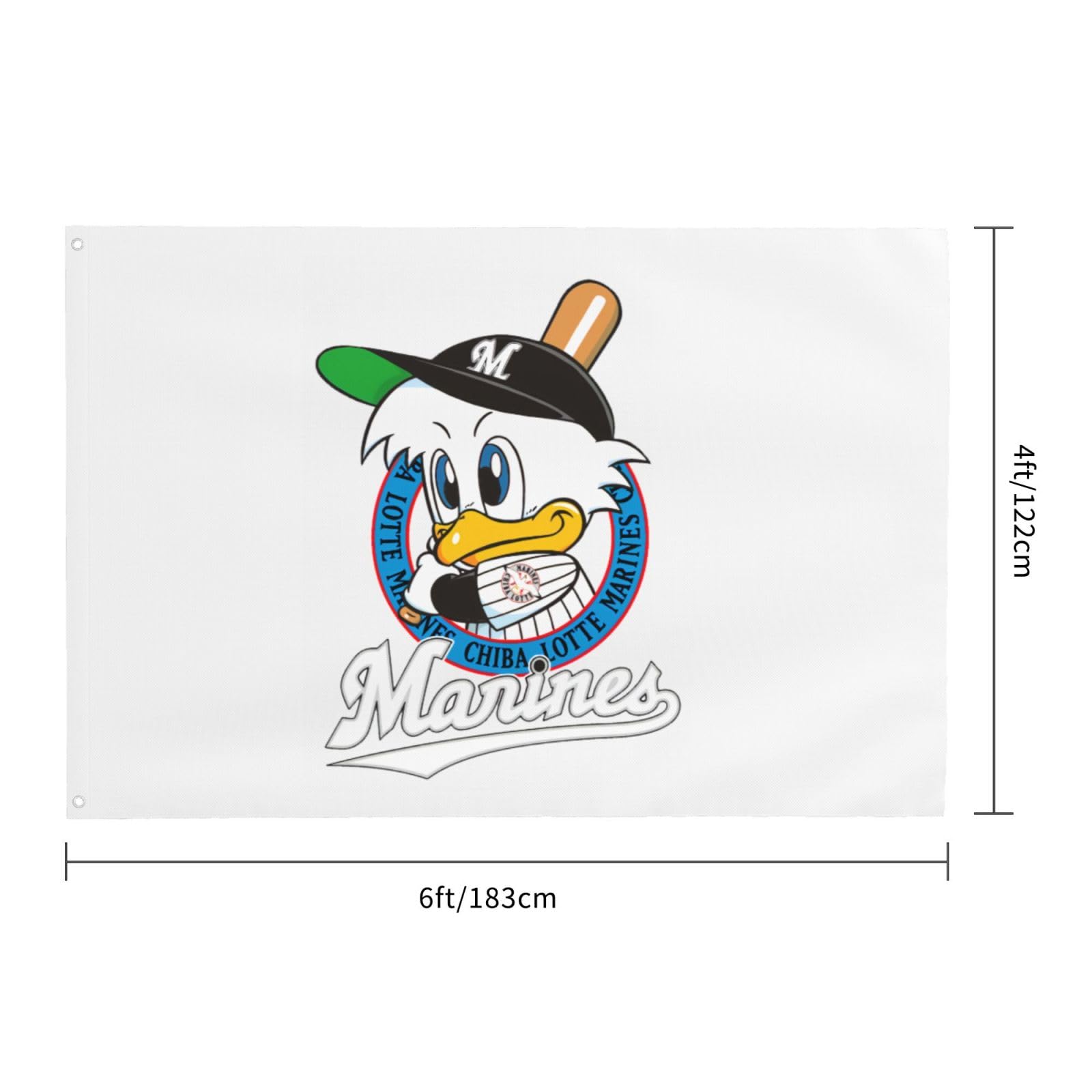 Amazon.co.jp: 千葉ロッテマリーンズ 旗 野球の旗 フラッグ 撮影用