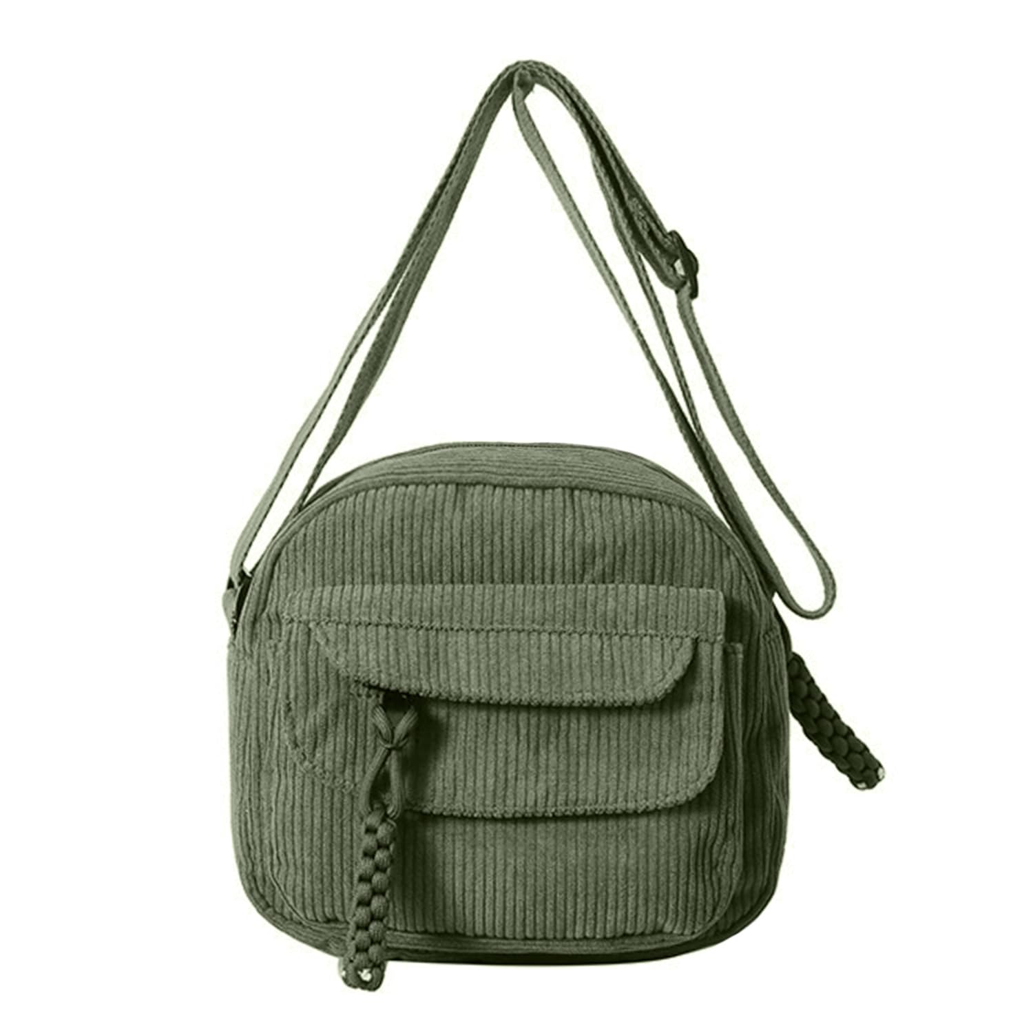 1 Piece Of Retro Crossbody Bag, Corduroy Crossbody Bag, Simple And Versatile Shoulder Bag, Daily Travel Supplies.