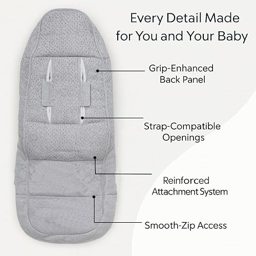Miniatura 3 de Saco para cochecito de invierno  Funda universal para cochecito para clima frío, compatible con UPPAbaby Vista V2  V3  VistaCruzCruz V2