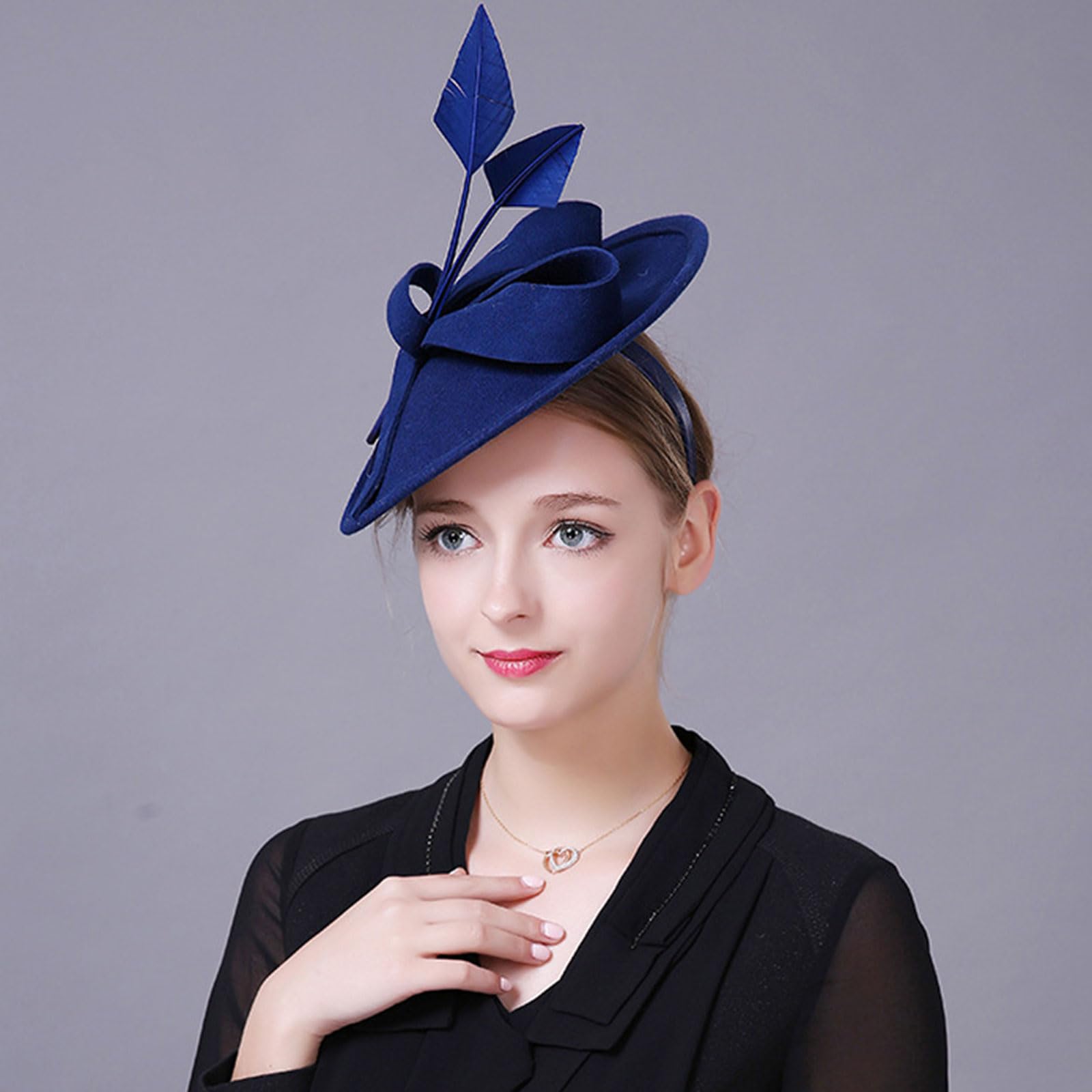 Fascinator Cappello Fascinator Fascia per Matrimonio Addio Nuziale Usura Quotidiana Donna Vestito Cappello