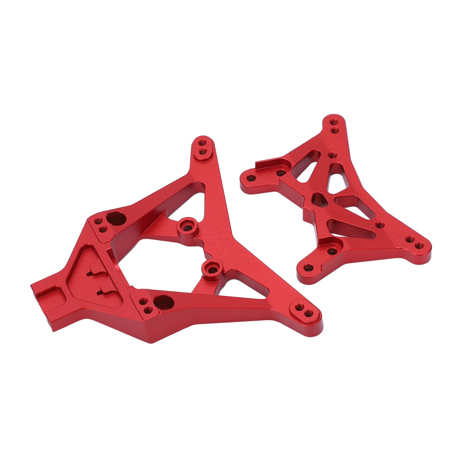 Zestaw przedniego tylnego amortyzatora Części zamienne ze stopu aluminium do LOSI 1/10 22S 2WD RC Car Wysoka wytrzymałość Odporny na wstrząsy Akcesoria do majsterkowania (Czerwony)