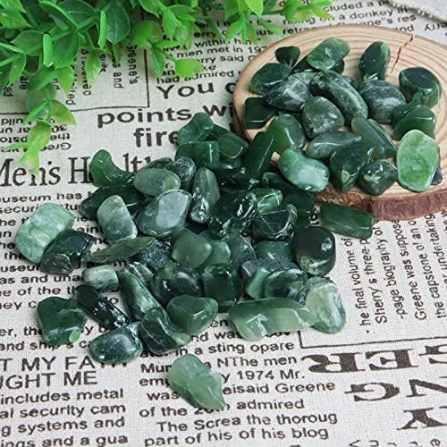 Miniatura 7 de 7.05 oz Natural Jade Verde Piedra Suelta Libre de Cuentas Tumbled Gemstone Chip