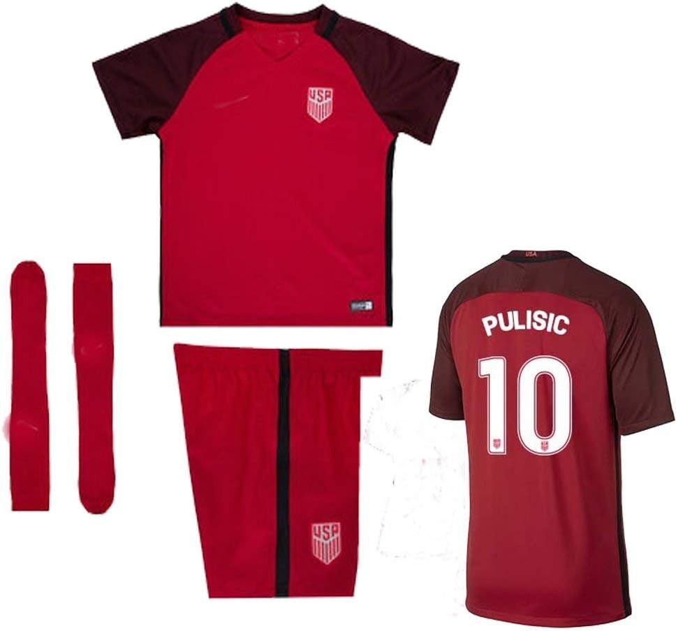 USA National Soccer Team Kid Youth Replica Jerseys, short + socks 2017 2018 17 18 Dempsey, Morgan, Floyd, Pulisic