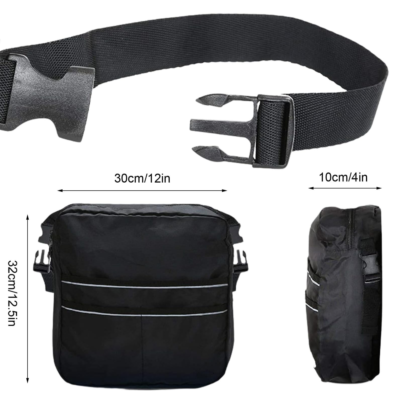 Cesta de 5 piezas para andador con ruedas, de accesorios para andador, resistente al agua, fácil de usar, de almacenamiento para andador, mejor familia y amigos