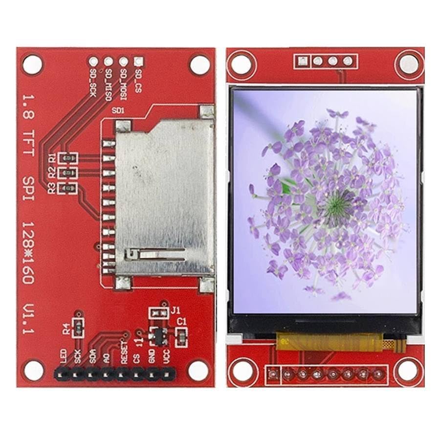 5pcs/lot1.8 inch TFT LCD Module LCD Screen Module Serial 51 Drivers 4 IO Driver TFT Resolution 128x160