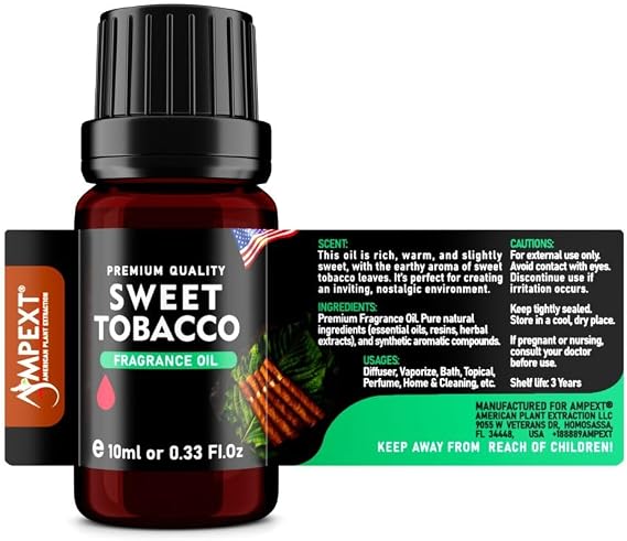 Sweet Tobacco - Top-Tier, Select Grade Fragrance Oil, 10ml
