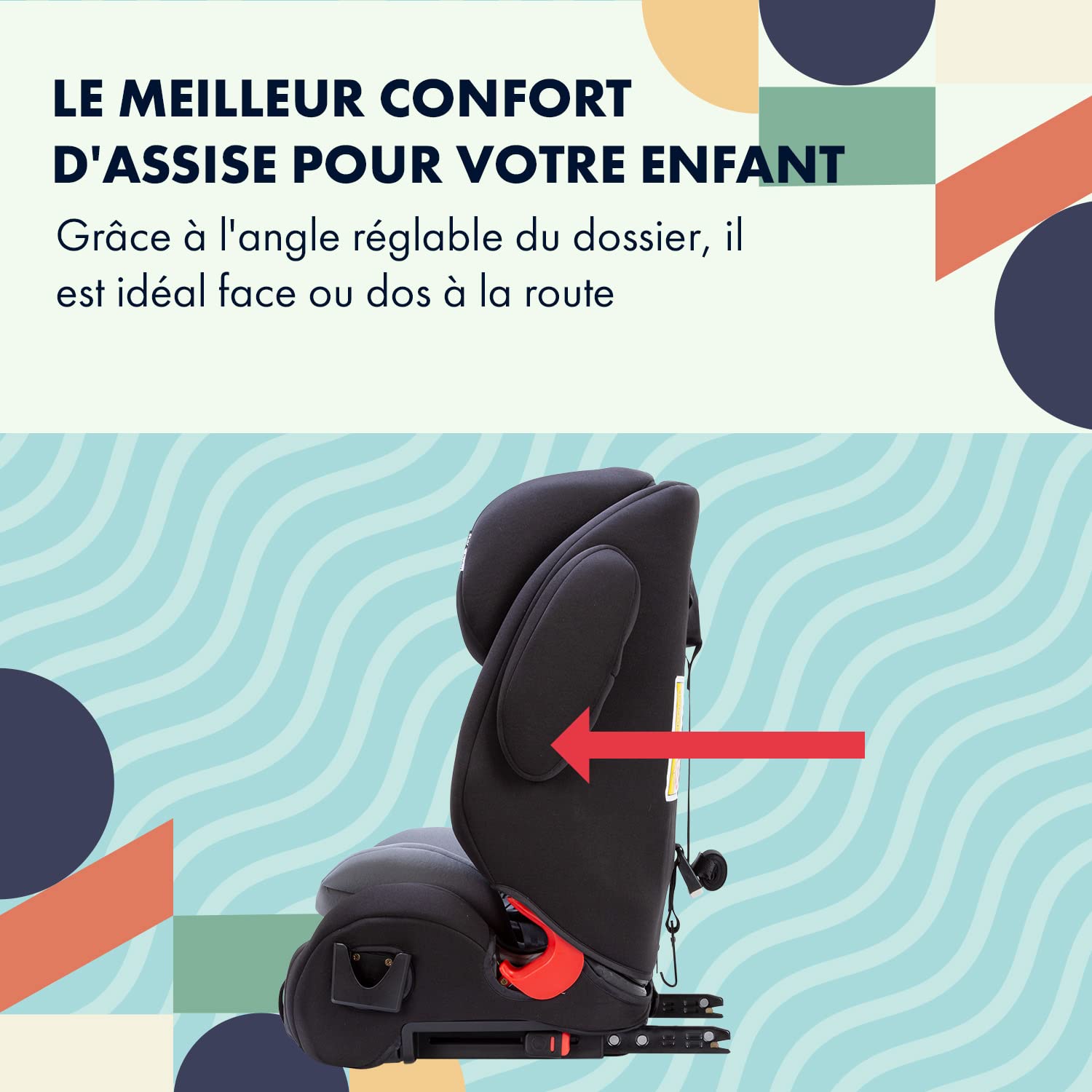 Star Ibaby City Fix HQ 668 SPS - Siège auto Isofix groupe 1 2 3 gris/noir