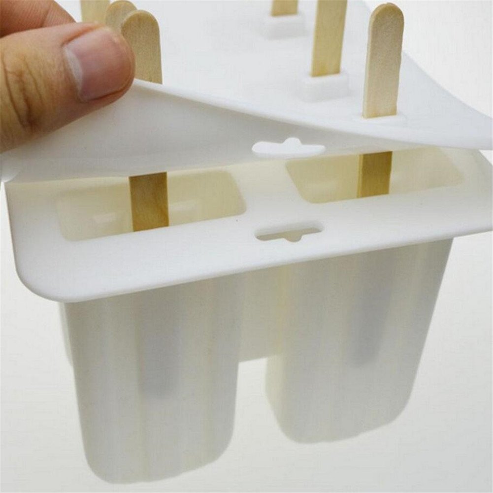 10 cel siliconen gel ijsvorm, ijslollyvorm, ijsbak, puck ijsvorm ijslolly maker, bevroren dienblad, ijslollyvorm, ijsvorm, 23 x 14,5 x 10 cm