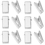 DGBRSM 20pcs Double-Sided Adhesive Spring Clips for Poster Photo Wall Teacher Student Home Applications (Clear)