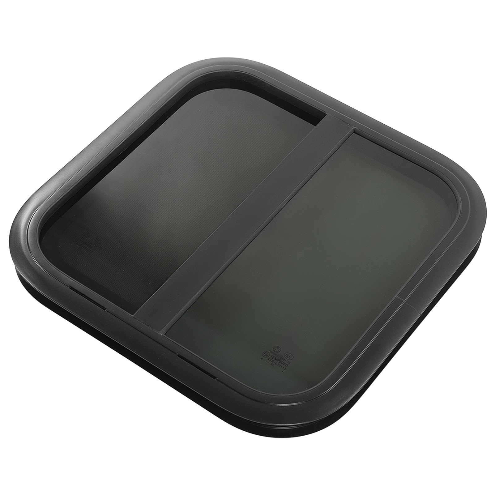 Ventana corredera de RV para caravana con aislamiento térmico, vidrio templado, marco de aleación de aluminio, tamaño 500x500 mm, para uso marino (grosor de pared: 26 a 31 mm)