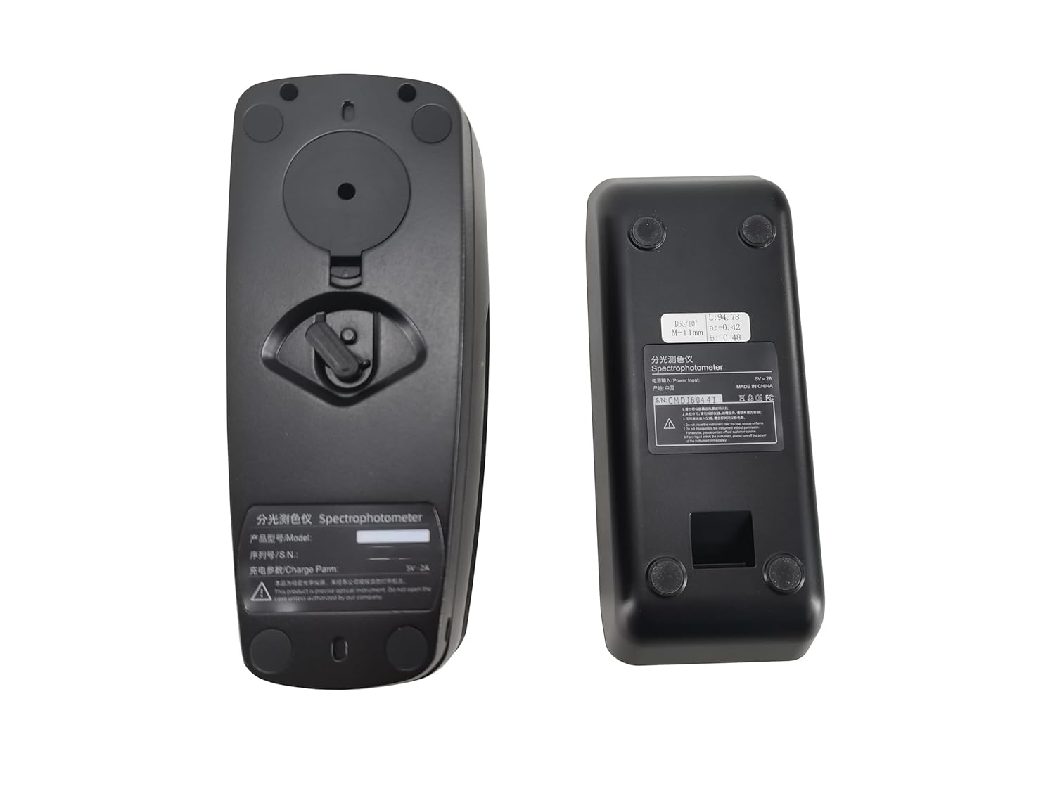 5 Calibers Spectrodensitometer Printing Density Meter with Φ11mm Φ10mm Φ6mm Φ5mm Φ3mm Calibers dE*ab≤0.02 Measuring Structure D/8 SCI+SCE Full-Band Balanced LED Light Source