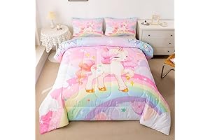 Feelyou Unicorn Twin Bedding Set: Let Dreams Blossom in a Whimsical Fantasy
