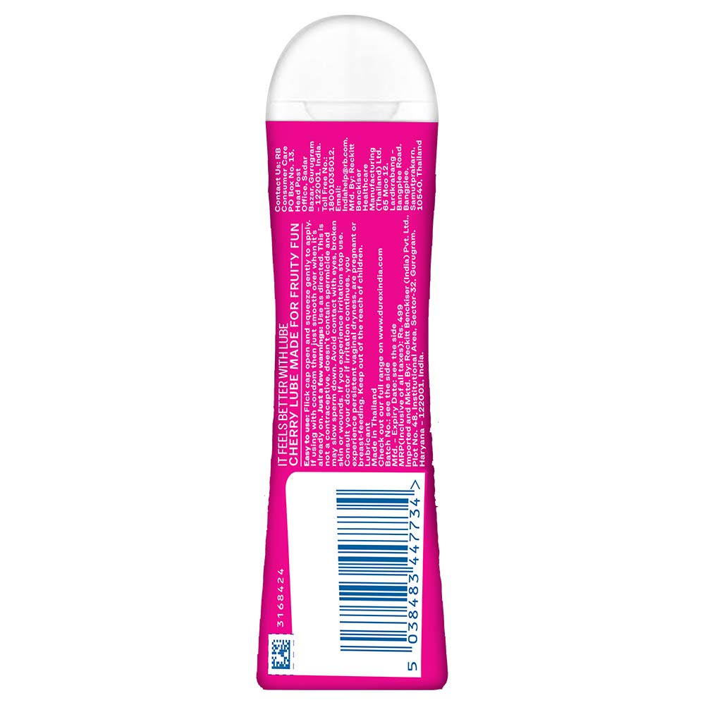 Durex Play Lubricant Gel, Chik Cherry - 50 ML and Durex Play Vibration Massage Ring Durex Play Lubricant Gel, Chik Cherry - 50 ML and Durex Play Vibration Massage Ring