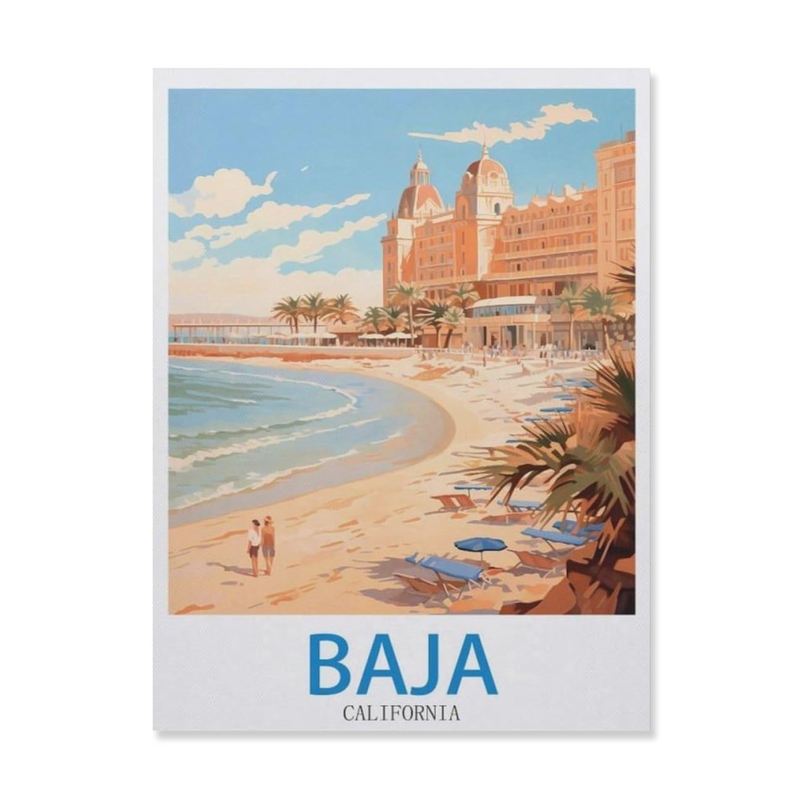 Baja California，Retro Metal Tin Sign/Plaque for Kitchen Lounge Garden Garage Pub Wall/Door(15x30cm）6x12 inch-EH33