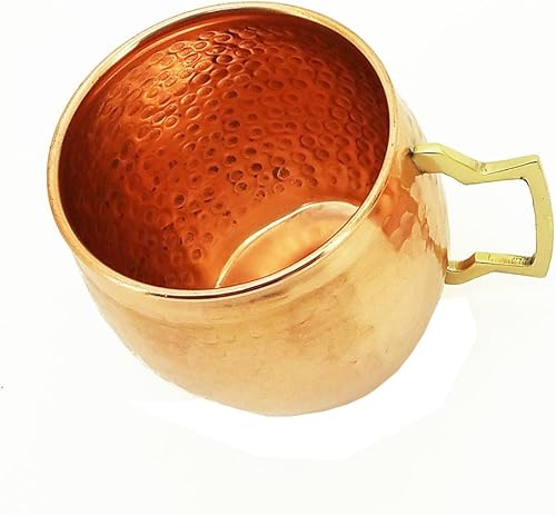 Miniatura 3 de Moscow Mule - Taza de cobre martillado de 18 onzas, juego de 8
