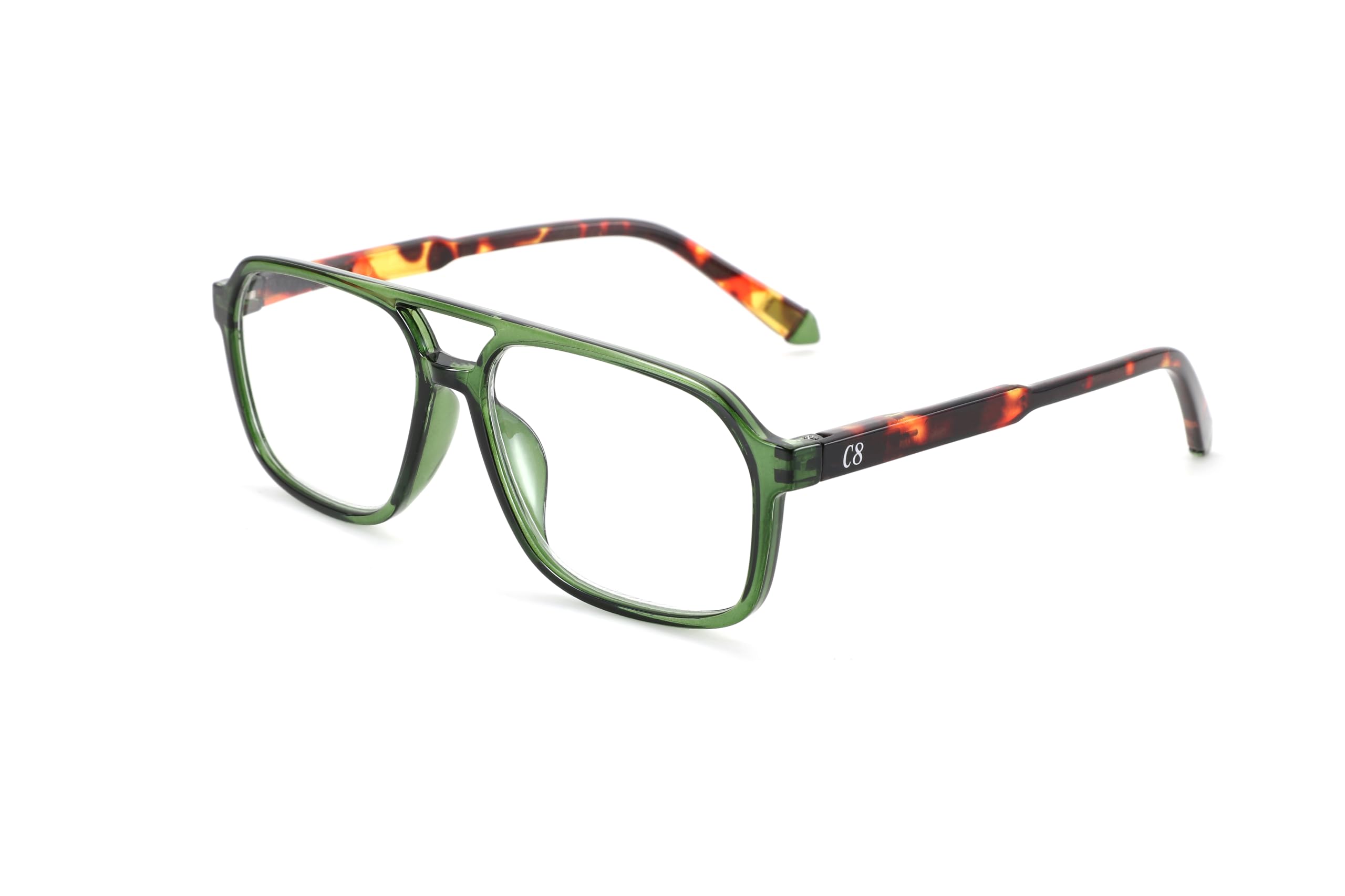 Zielone okulary do czytania Power żółw +2,00, Żółw zielony, 2 Diottria