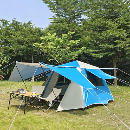 Carpa grande familiar instantánea azul 5-8 personas miniatura 2