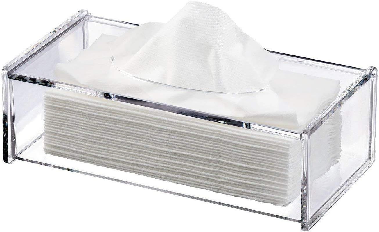 aoory Tissue Box Holder Cover Sturdy Rectangular Napkin Dispenser