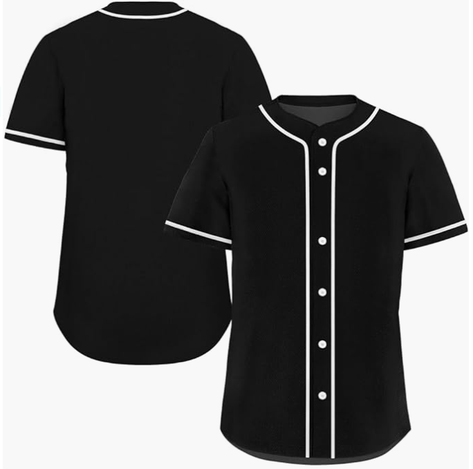 Men Baseball Jersey Button Down Plain Men Jerseys Short Sleeve Softball Jerseys Sports Active Tee miniatura 6