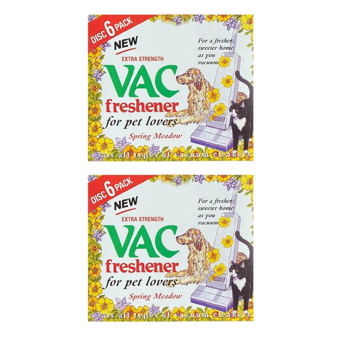 St@llion Extra Strength Vac Air-Fresheners for Pet Lovers Home Office Cleanliness Fresh Fragrance Vac Fits Vacuum Cleaner Pet Lovers Fits All Hoover Disc (Spring Meadow)