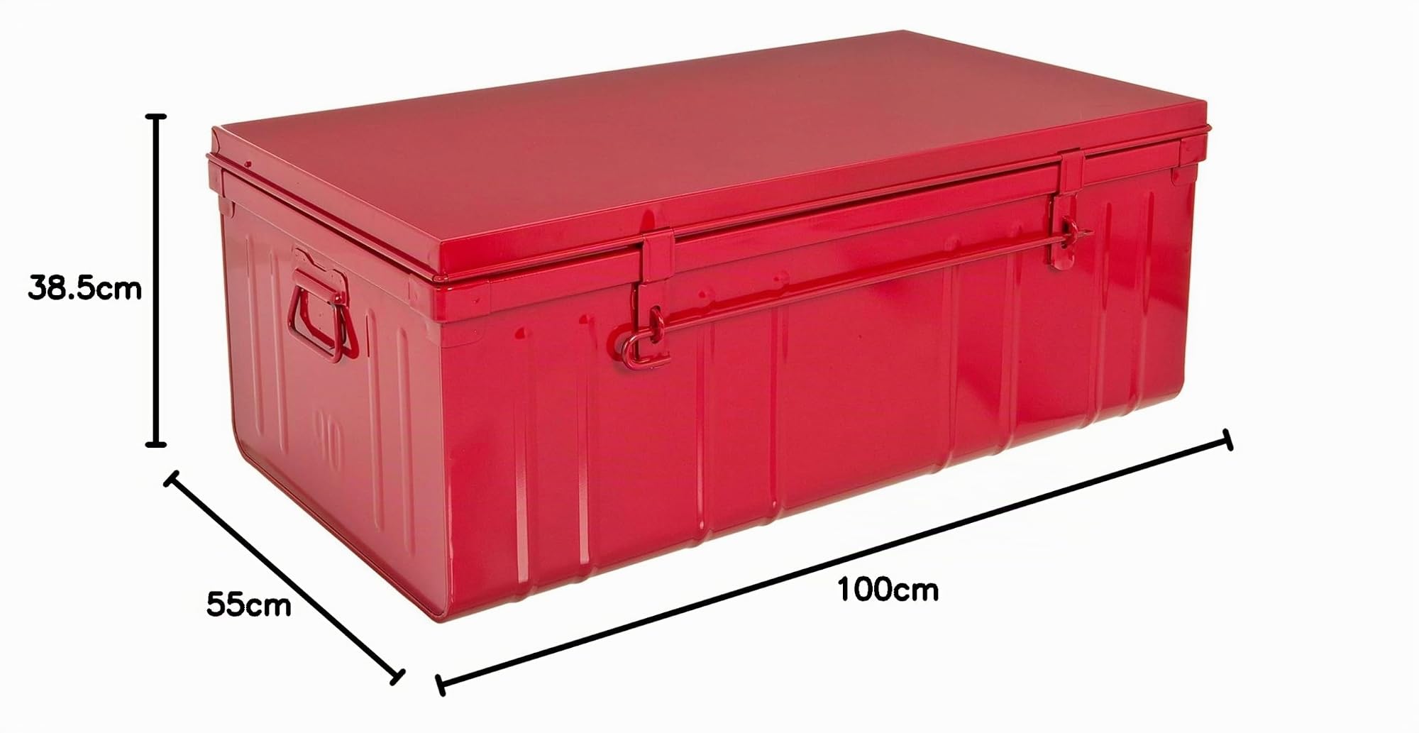Malle Habitat avec Tringle, 175 L, Rouge