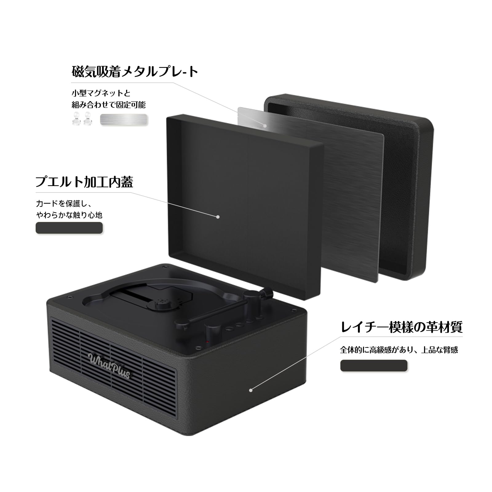 Amazon.co.jp: WhatPlus CDプレーヤー Bluetooth対応 スピーカー内蔵