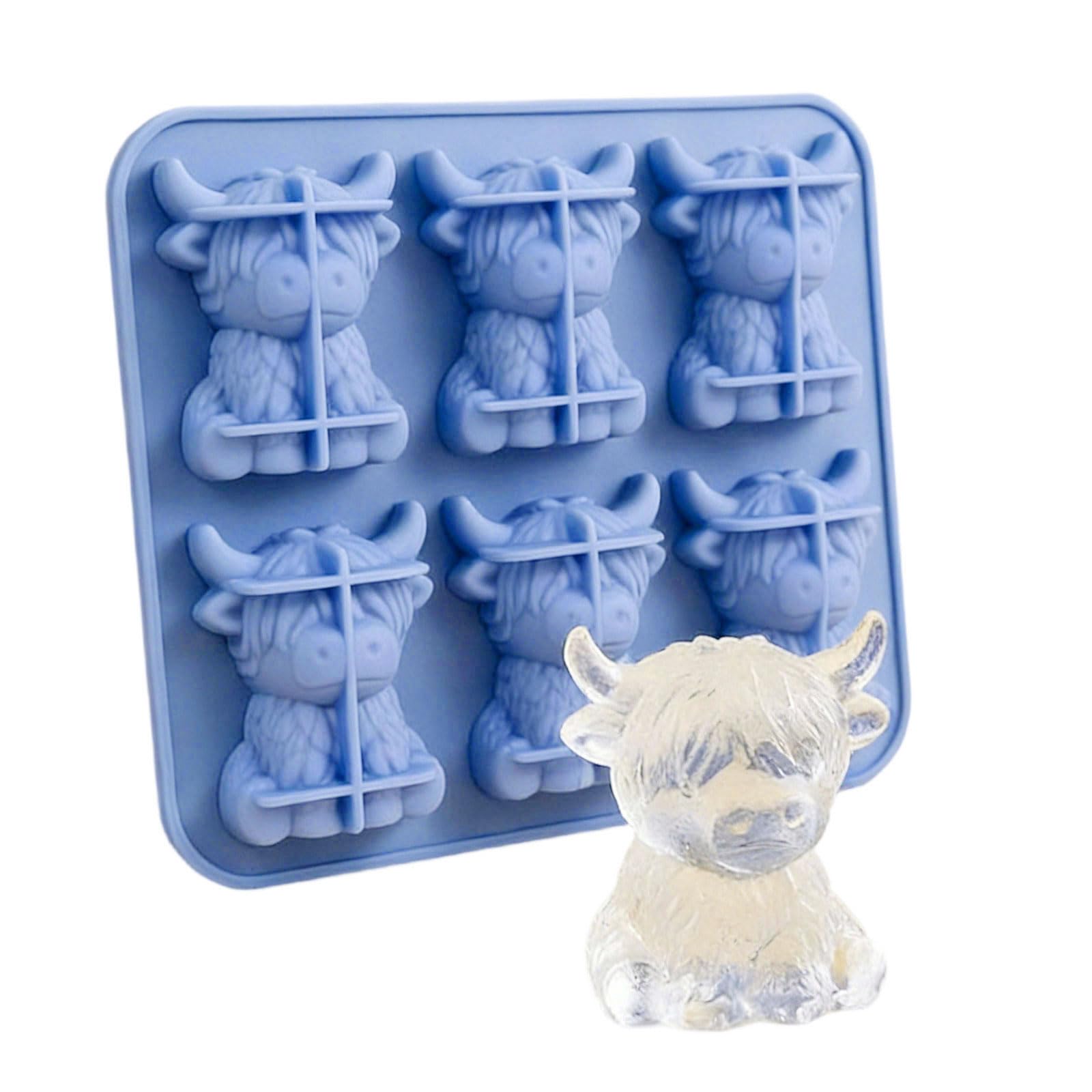 Hsyzygian Sturdy Highlands Cow Ice Tray Kitchen Gadgets for Entertaining Guests Holiday Celebrations and Special Event Holiday Party Supplies