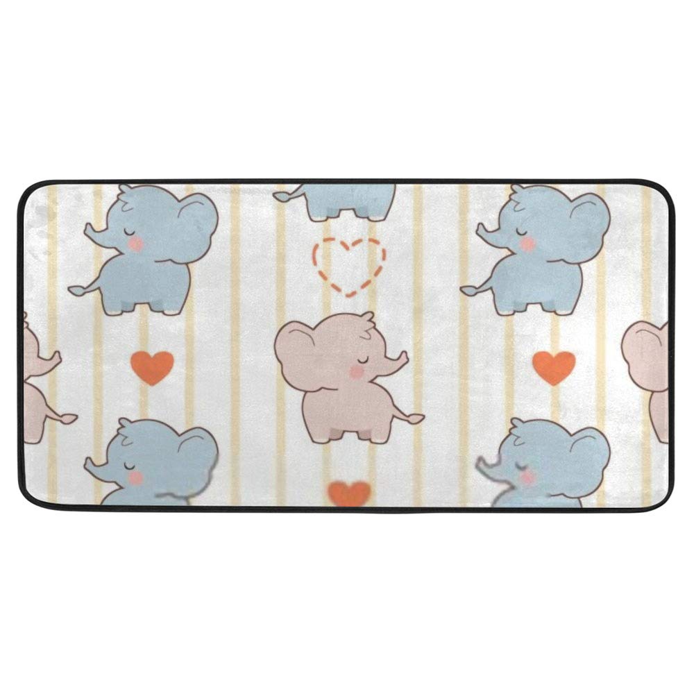 Tapis de cuisine antidérapant éléphant pour votre maison
