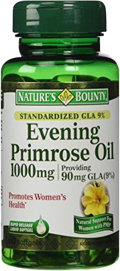 Nature's BountyEvening Primrose Oil, 90mg, 60 Softgels (Pack of 3)