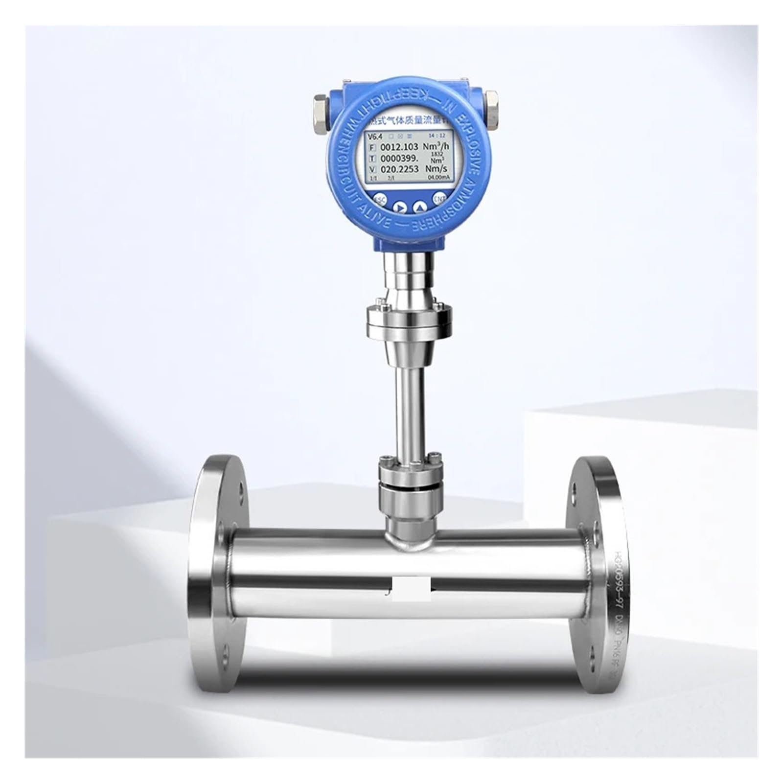 Medidores de Flujo Comprimido con medidor de caudal másico RS485 de 4-20 mA(DN10)