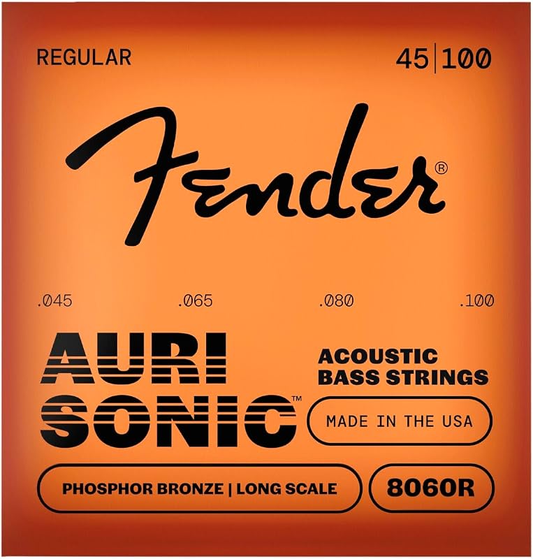 Fender 8060 Acoustic Bass Strings, Phosphor Bronze, Long Scale .045-.100