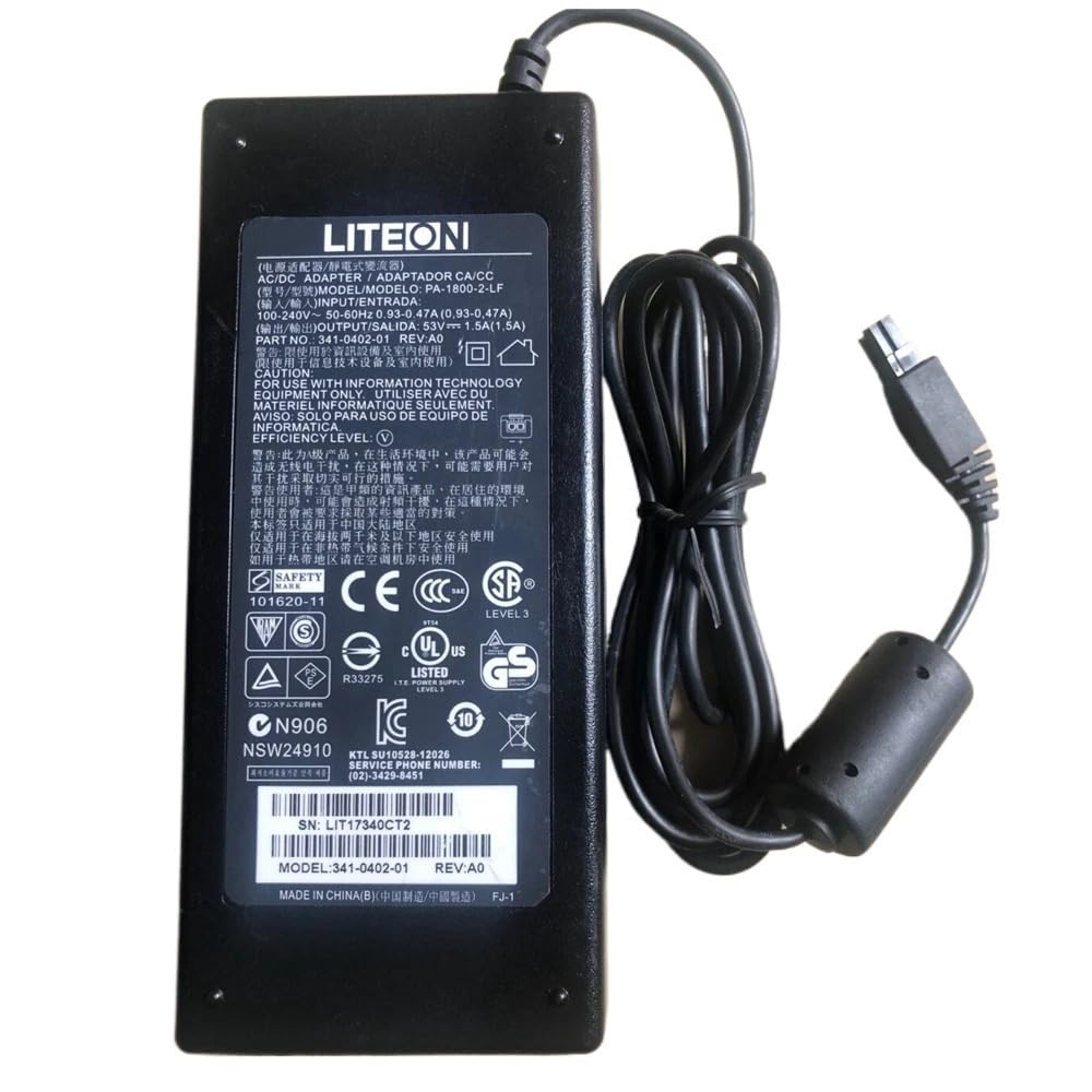 Fuente alimentación Cisco WS-C3560CX-8PT-S y switch 2960 adaptador de corriente 53V 80W 2 pin EU