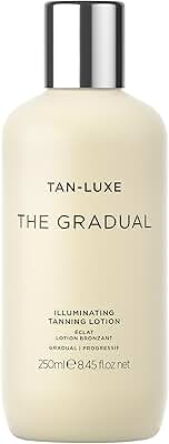 Tan Luxe THE GRADUAL Loción Autobronceadora, (250ml) Cuidado de la piel autobronceador con brillo gradual, libre de crueldad animal y vegano