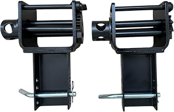 Stake Pocket Winch 2 winches, 5,400 lbs Working Load Limit, 16,200 lbs Capacity, Black Powder Coated
