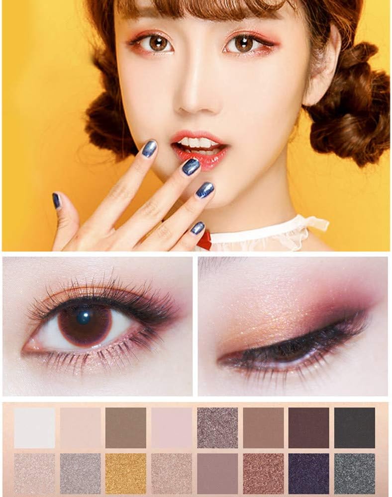 UOKNICE Eye Shadow for Women, Beauty Fashion 16 Colors Luxury Golden Matte Nude Palette Cosmetic Makeup Eyeshadow