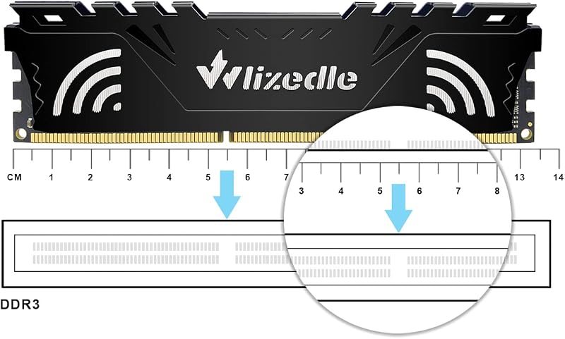 Wlizedle DDR3 16GB (2x8GB) 1866MHz CL13 Asztali RAM Memória 240-Pin