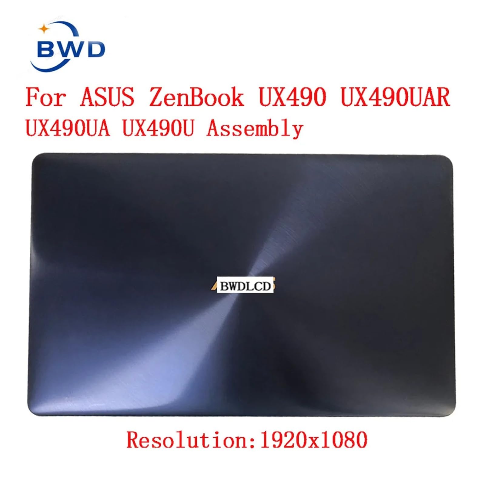 Panel de visualización de cristal LCD, montaje completo de Lcd con cubierta, Compatible con Asus,ZenBook,3 Deluxe UX490 Ux490u UX490UA