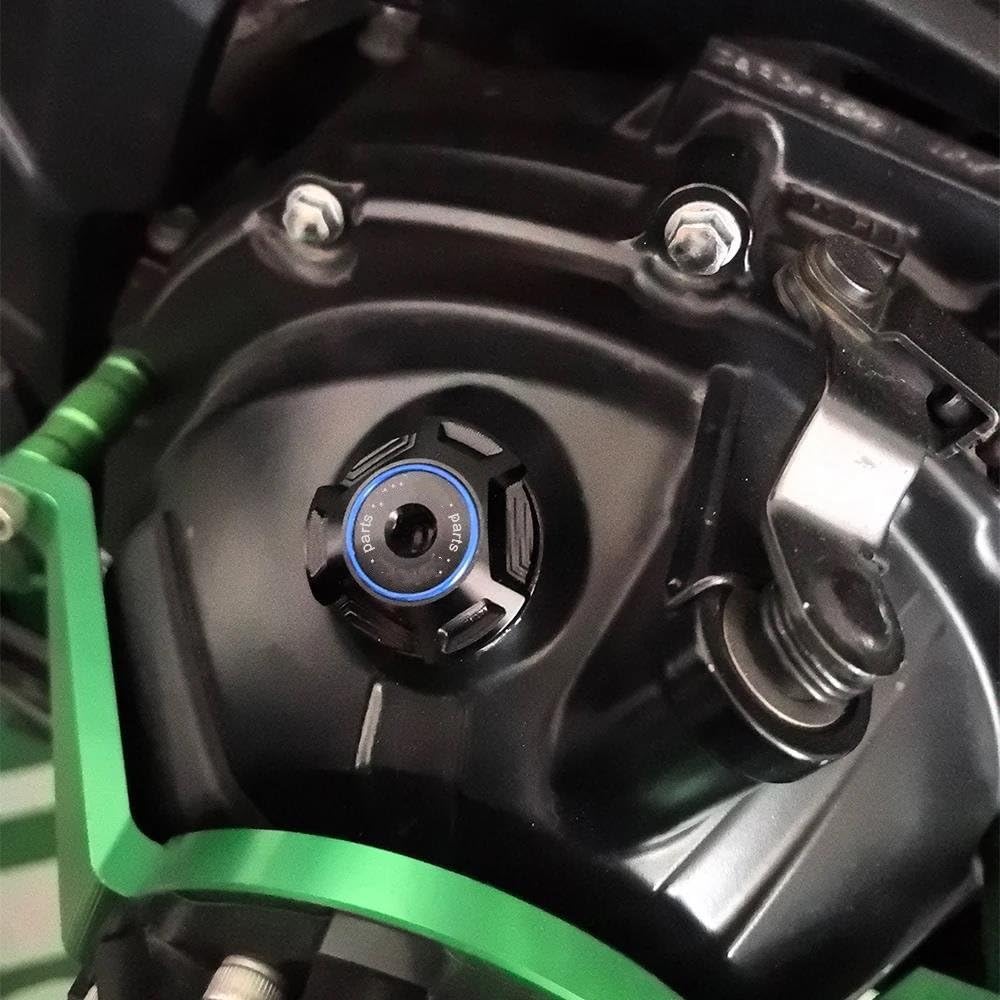 Tapón Llenado Aceite del Motor para GROM MSX125 MSX125 Grom 2013-2025 Depósito De Líquido De Freno Delantero, Tapón De Llenado De Aceite, Tapones De Válvulas De Neumáticos(Azul,3pcs)