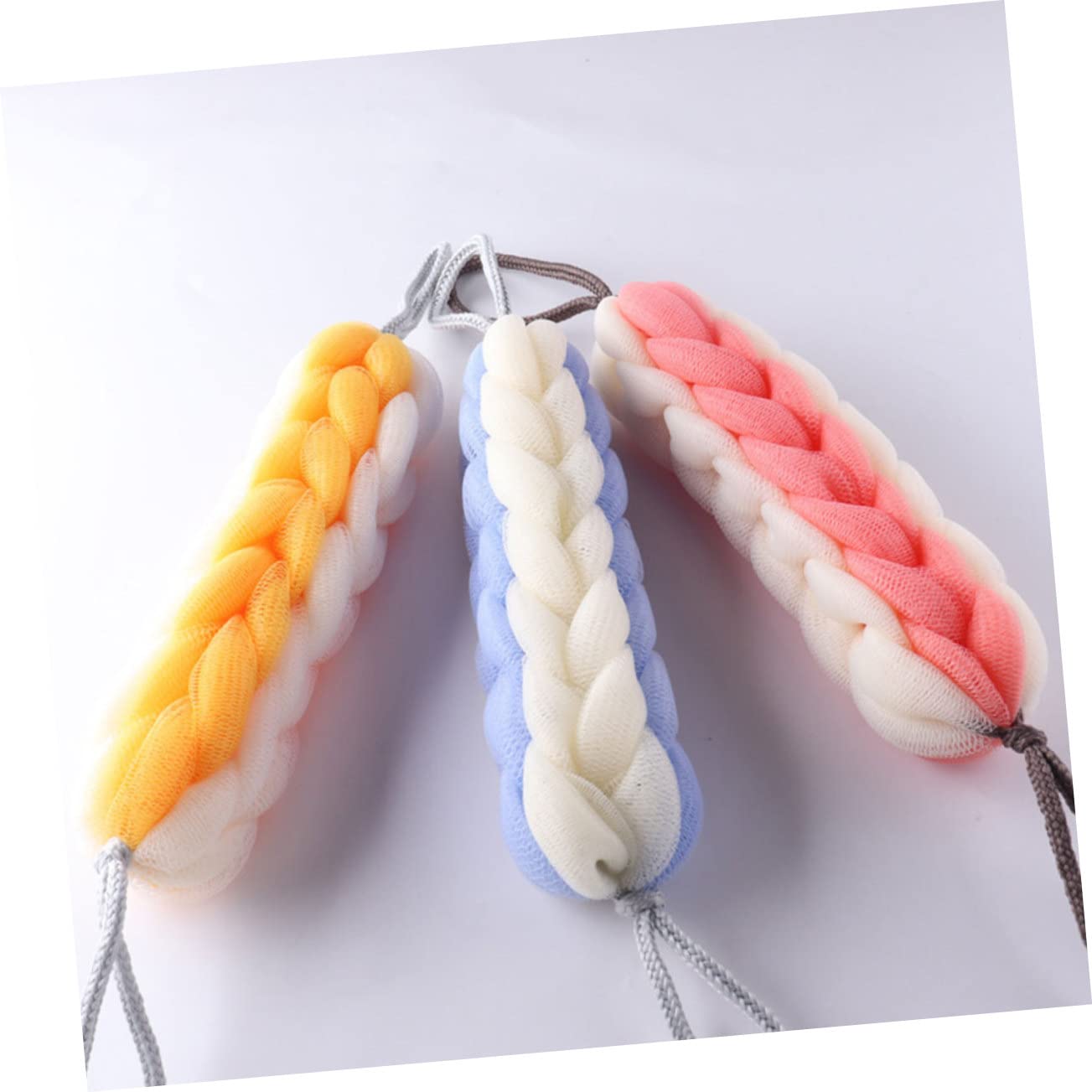 FRCOLOR 12pezzi Scrubber Esfoliante Per La Schiena Di Strisce Da Bagno Per Doccia Colorazioni Vivaci Per Pulizia Profonda e Rinfrescante Della