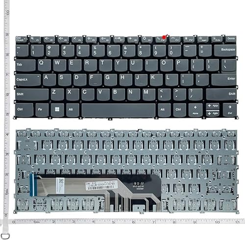 Lenovo�pUS�L�[�{�[�h IdeaPad 5 14ITL05 Flex 5-14IIL05/ARE05/Slim 14AHP9 14IMH9 Pro-14ITL5 7 Pro-14ach5/xiaoxin14 AHP9 IMH9�p(Grey NO Ba