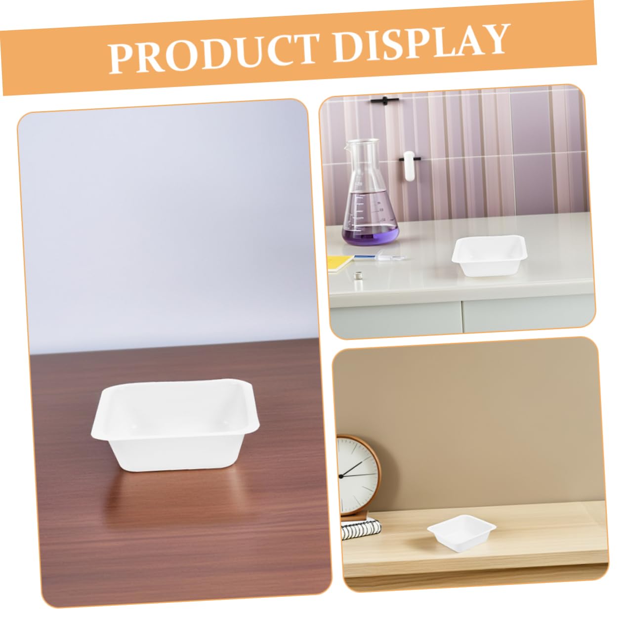 12pcs Lab Weighing Dishes Food Weighing Trays Tare Function for Accurate Measurement