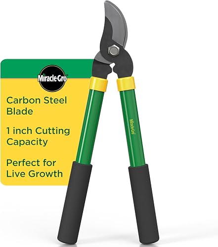 15 in. Bypass Lopper for Tree Branch Trimming and Pruning – Heavy-Duty Branch Cutter with Ultra-Sharp Carbon Steel Blade, 1 in. Cutting Capacity and Comfort Grip Handles