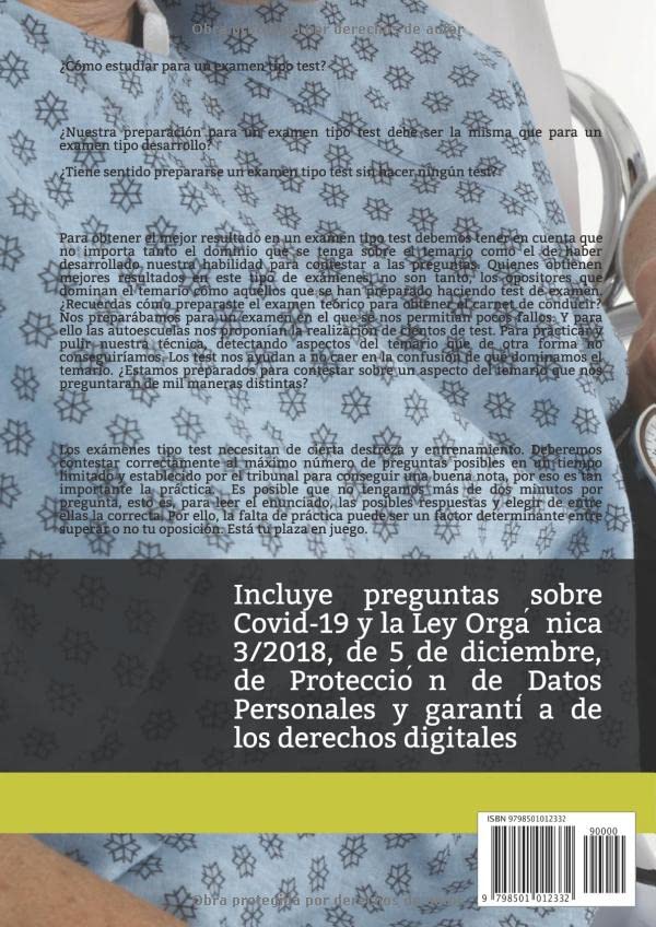 Vista 2 de SERVICIO ANDALUZ DE SALUD AUXILIAR DE ENFERMERÍA Libro Test oposiciones (OPOSICIONES SAS. Servicio Andaluz de Salud) (Spanish Edition)