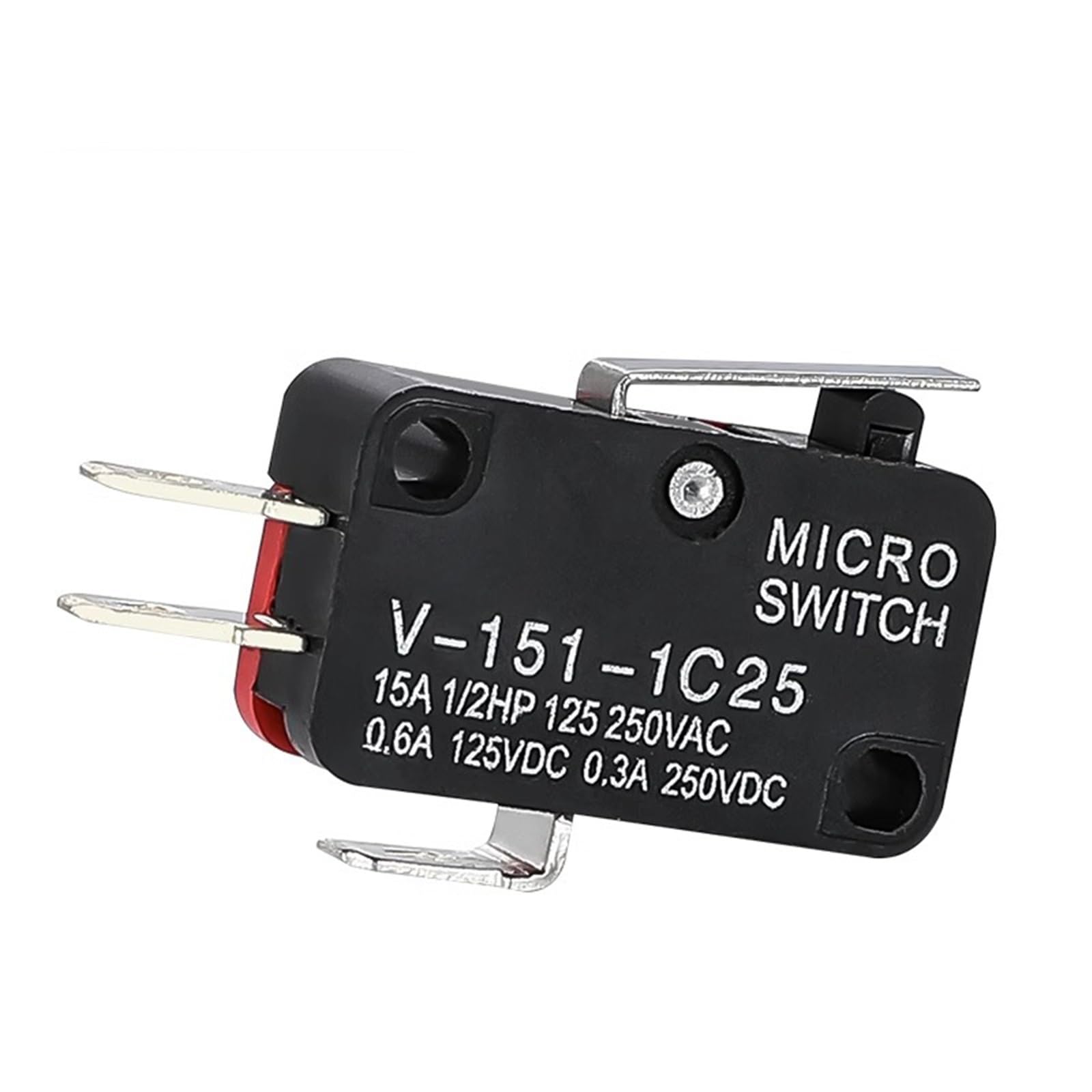 Micro interrupteur V-151-1C25 SPDT 1NO 1NC avec levier droit court pour circuit, lot de 10