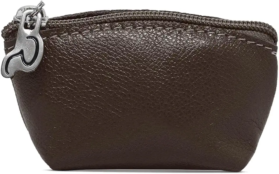 Porta Moedas de Couro Modelo Barco - Relicário (Marrom Café)