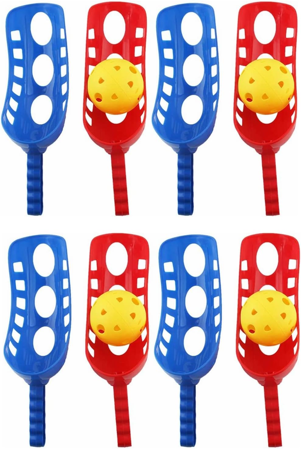 ifundom Scoop Ball Set, 4 Sets Scoop and Toss Ball Game, Outdoor Toy Party Gear, and Catch Toy for Backyard Lawn Camping Picnic Beach for 12 Years Old Boys Girls Elder Adult