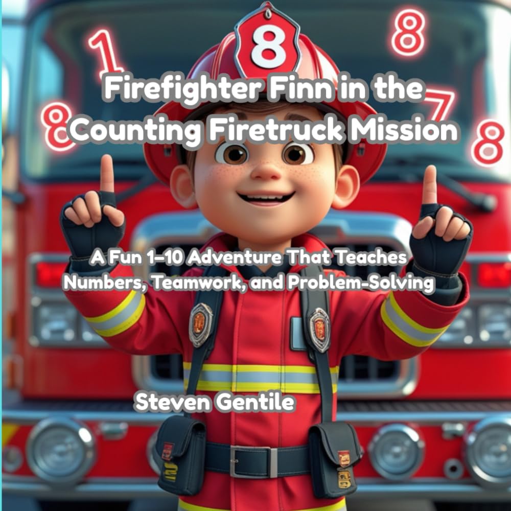 Firefighter Finn and the Counting Firetruck Mission: A Fun Numbers Adventure That Teaches Kids to Count 1–10 (Firefighter Finn: Fun & Adventures Stories)