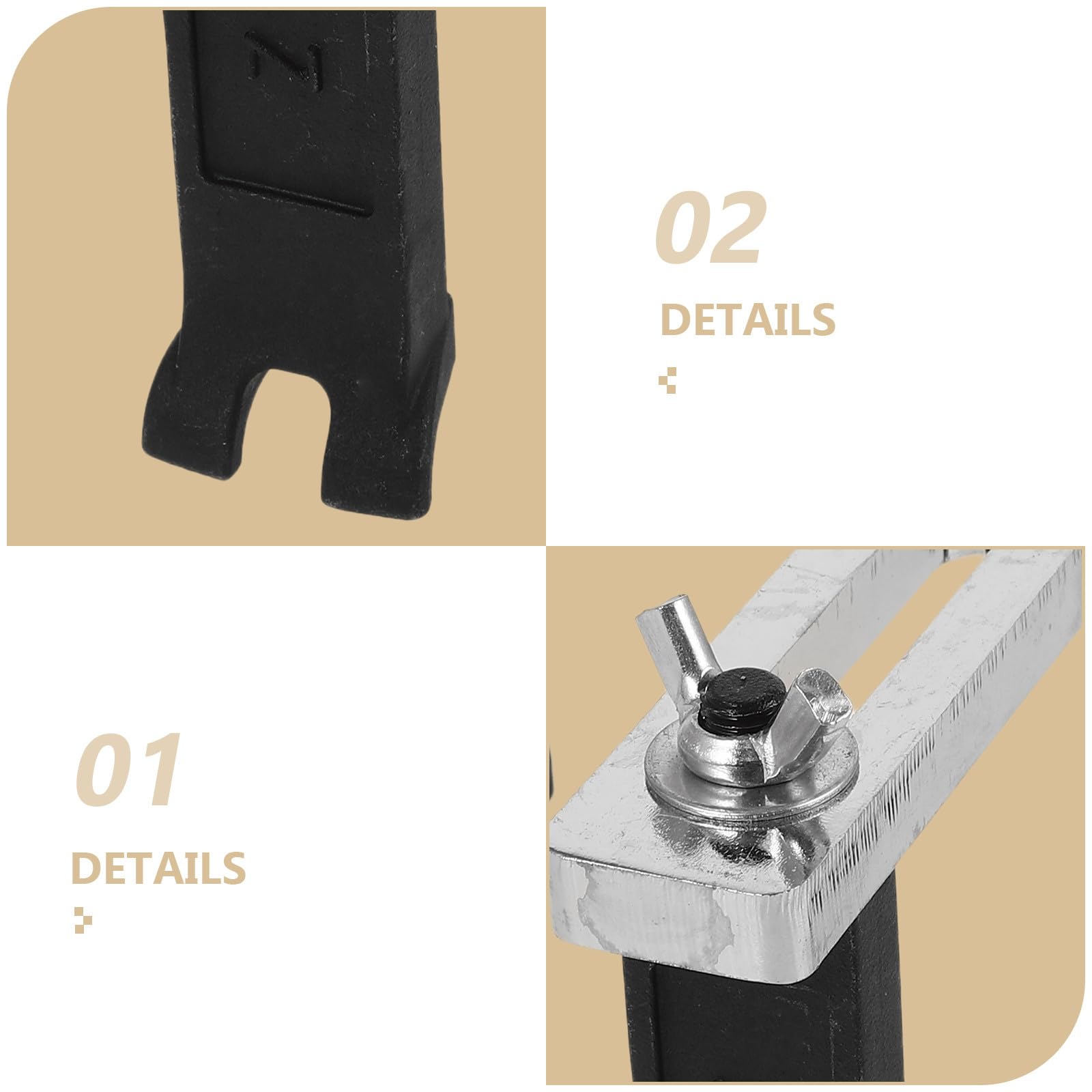VALICLUD Clé à 4 Griffes pour Réparation Automobile Professionnelle Outil Fiable et Réglable en Acier Chrome-vanadium Argentée pour Couvercle du Réservoir à Carburant