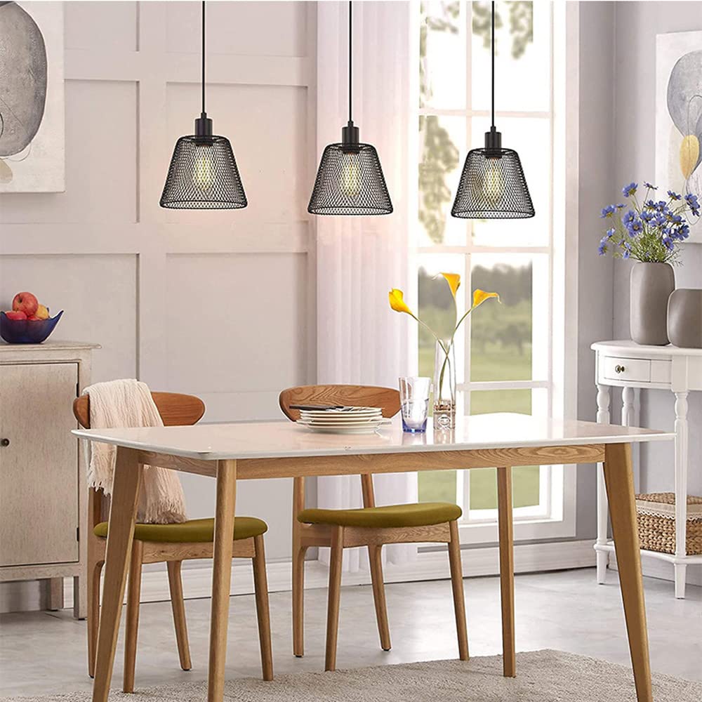 farmhouse druciana latarnia metalowa wisząca lampa sufitowa lampa wisząca w matowym czarnym wykończeniu 7,48 cala regulowany żyrandol z przewodem do płaskiej i skośnej lampy sufitowej oświetlenie